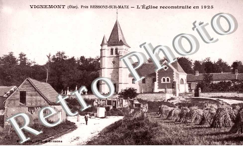 l'église reconstruite en 1925