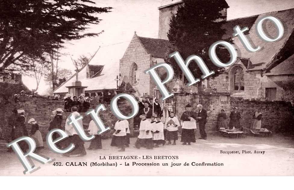 la procession un jour de confirmation