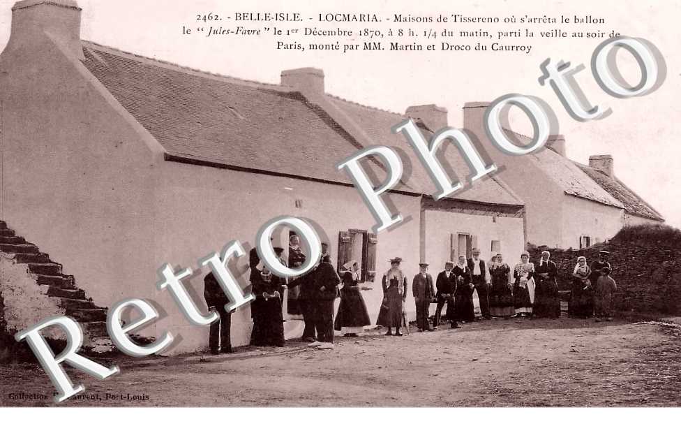 Maisons de Tissereno où s'arrêta le ballon le " Jules-Favre " le 1er décembre 1870