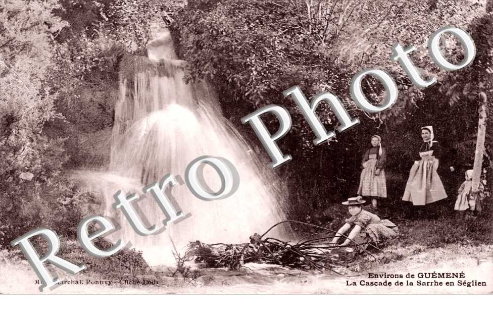 la cascade de la Sarrhe en Séglien