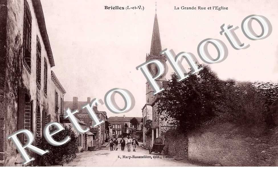 la grande rue et l'église.