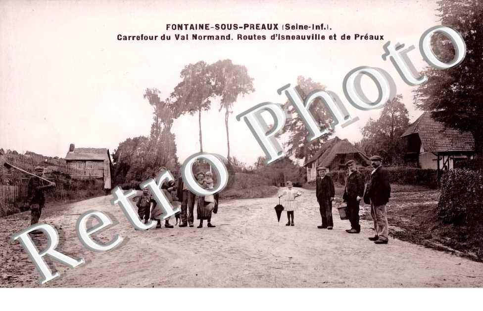 carrefour du Val Normand. Routes d'Isneauville et de Preaux
