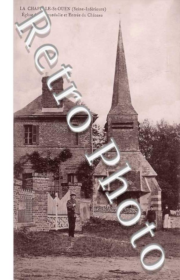 église de Bruquedalle et entrée du château