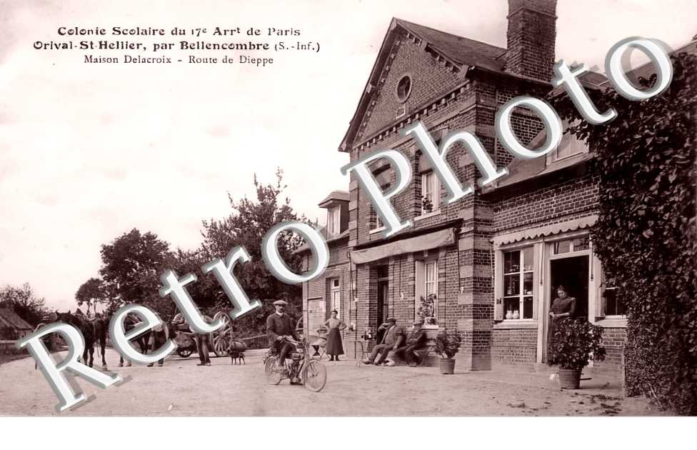 Orival Saint Hellier. Maison Delacroix. Route de Dieppe