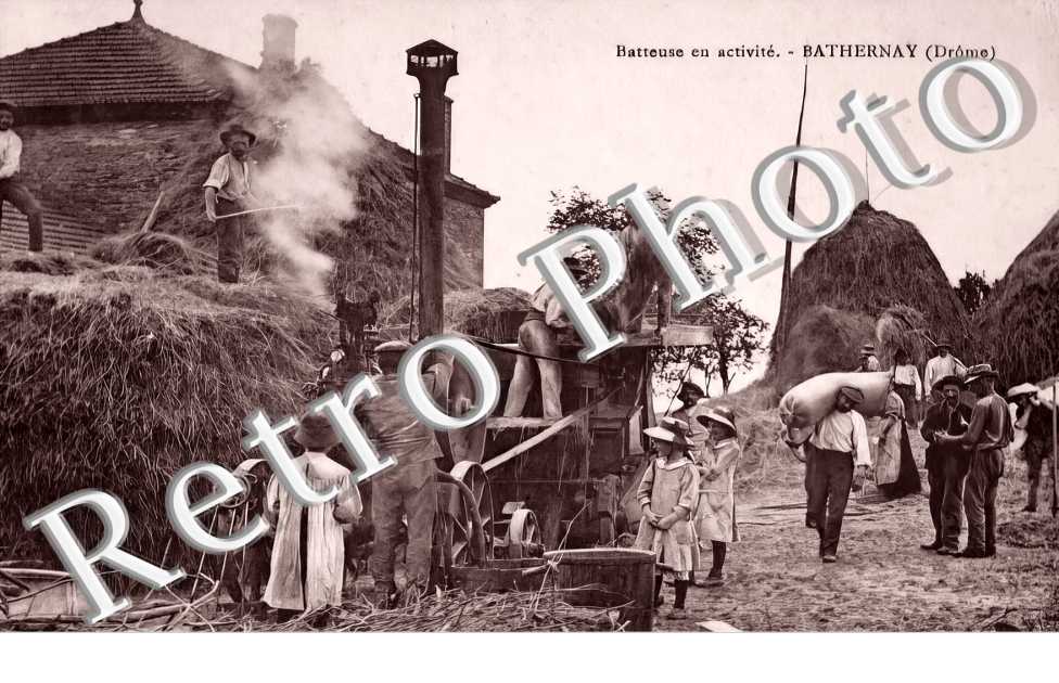 Batteuse en activité