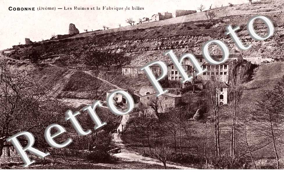 les ruines et la fabrique de billes