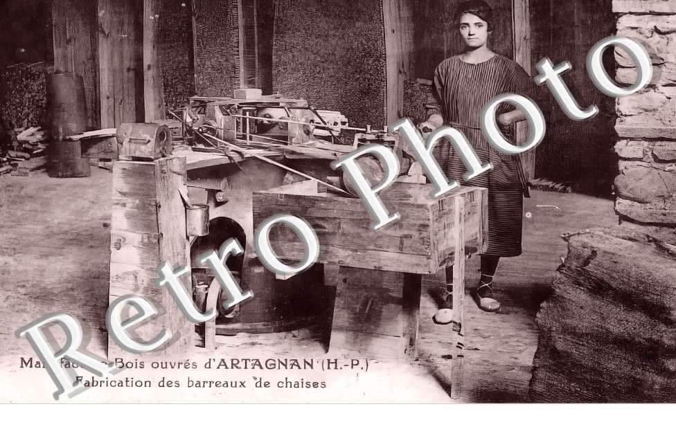 Manufacture Bois ouvrés. fabrication des barreaux de chaises