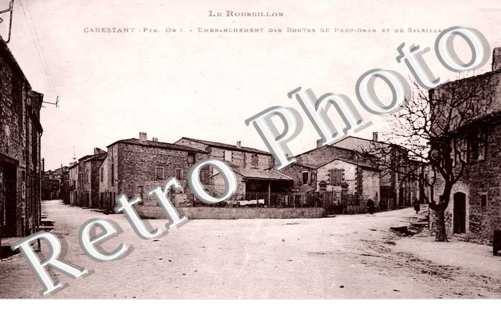 embranchement des routes de Perpignan et de Saleilles