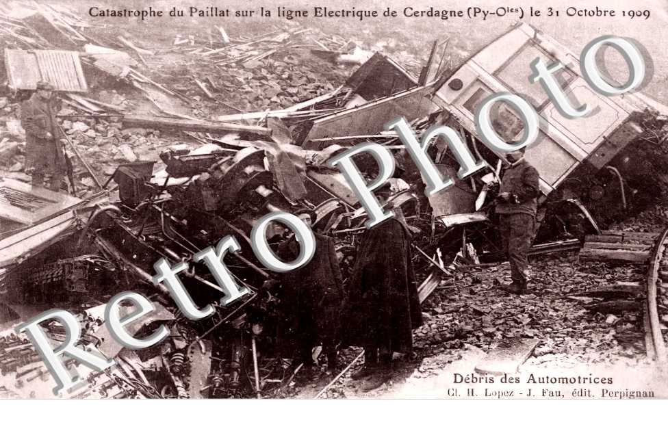 Catastrophe du Paillat sur la ligne électrique de Cerdagne le 31 octobre 1909