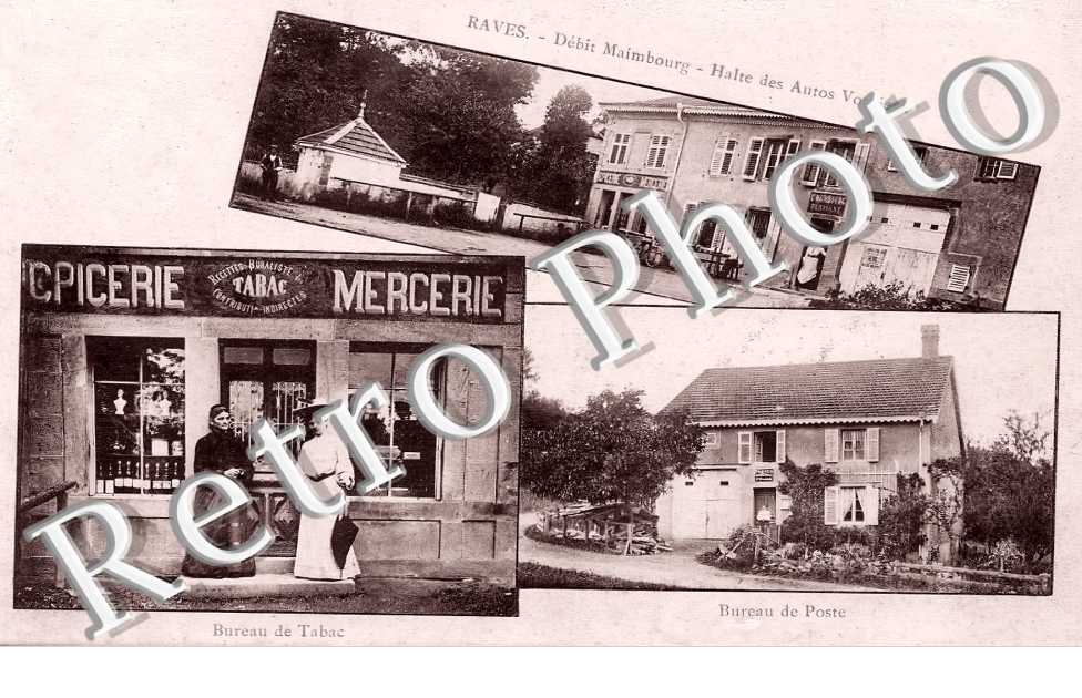 Débit Maimbourg. Halte des Autos Vosgiens Epicerie Mercerie Bureau de Poste