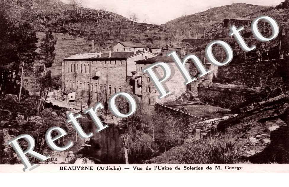 vue de l'usine de soieries de M. George