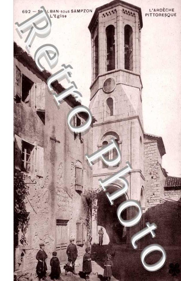 SAINT ALBAN SOUS SAMPZON l'église