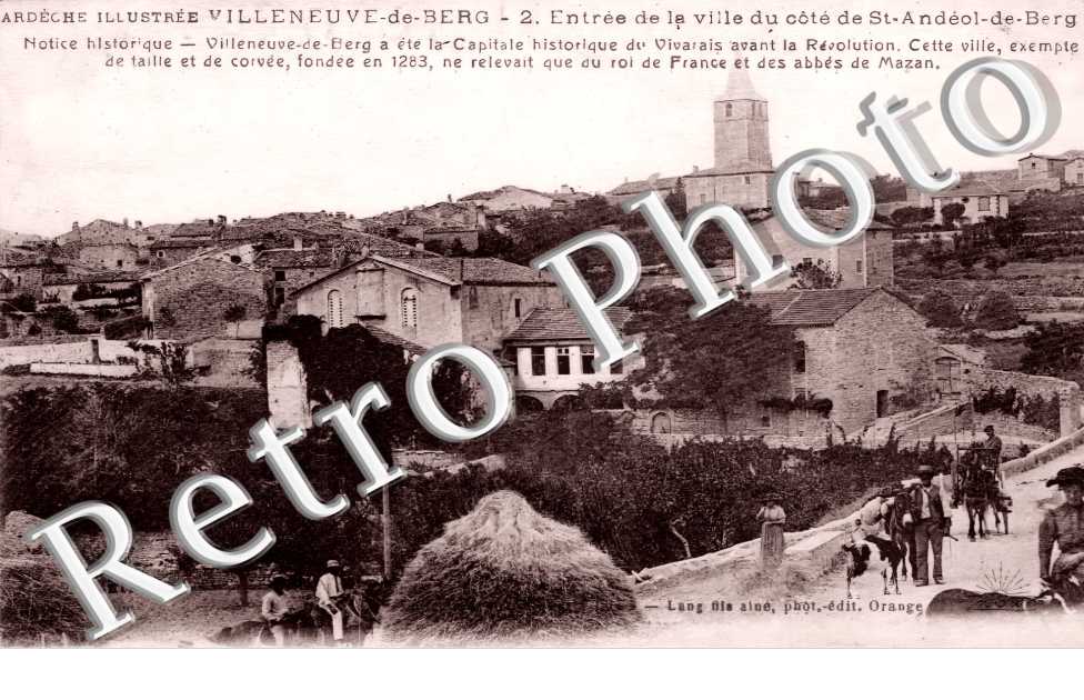 entrée de la ville du côté de Saint-Andéol-de-Berg