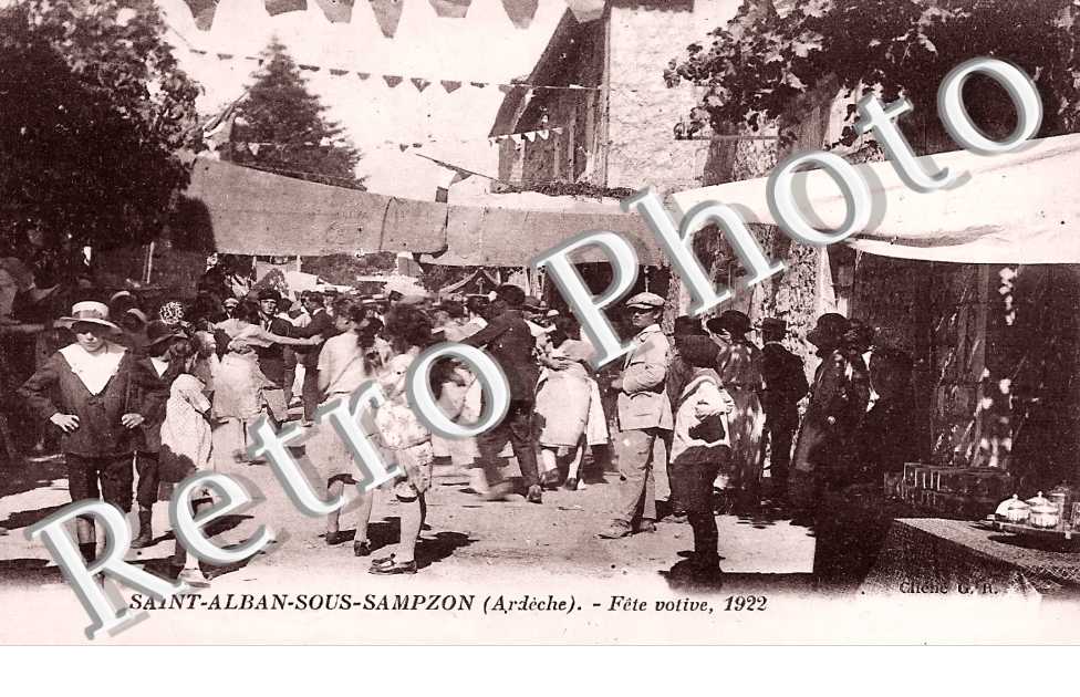 SAINT ALBAN SOUS SAMPZON Fête votive 1922