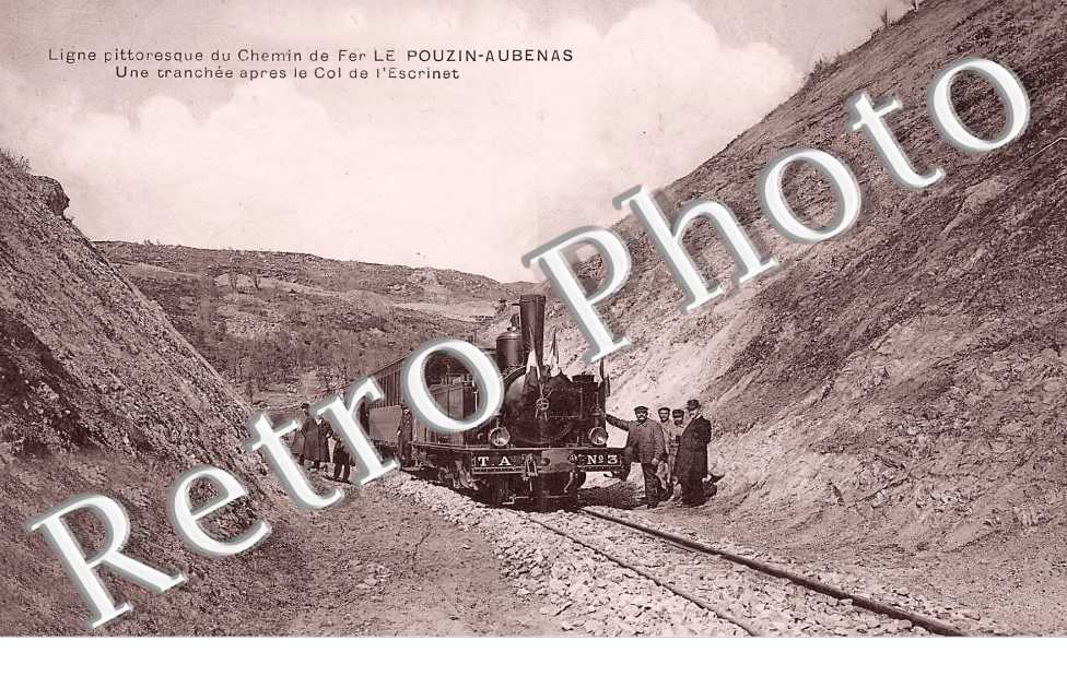 une tranchée après le col de l'Escrinet