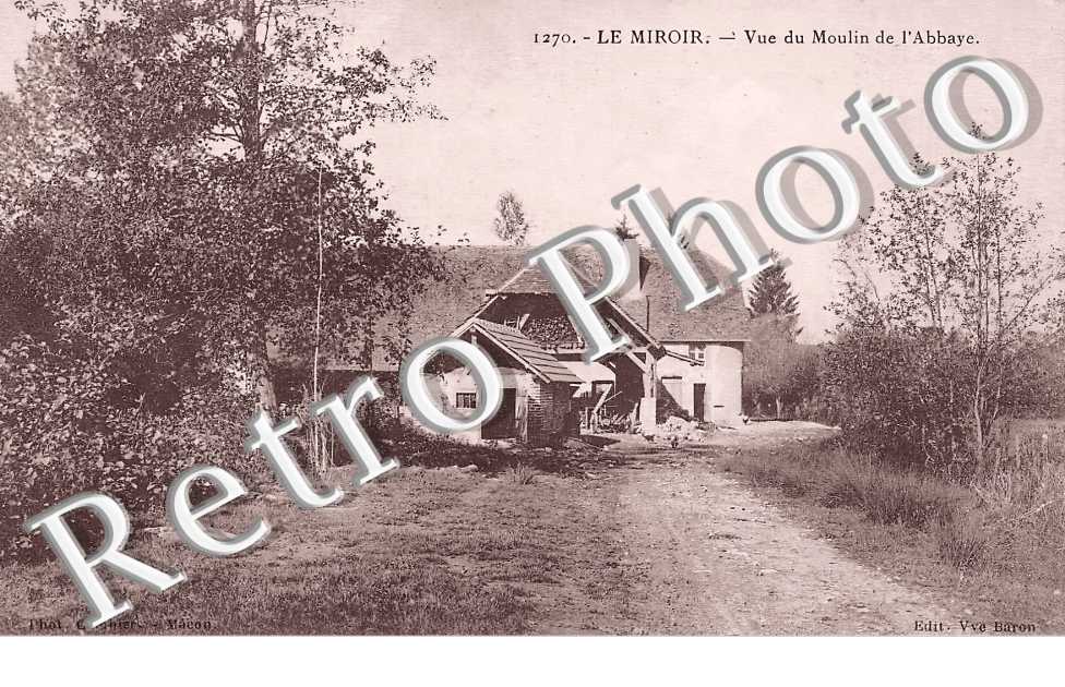 vue du moulin de l'abbaye