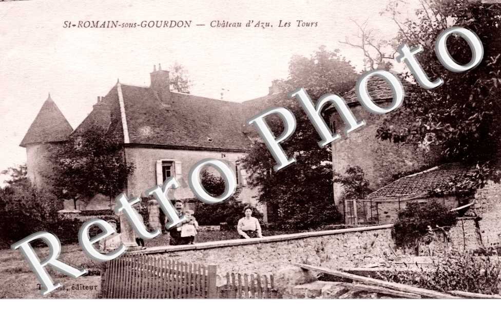 Château d'Azu. Les tours