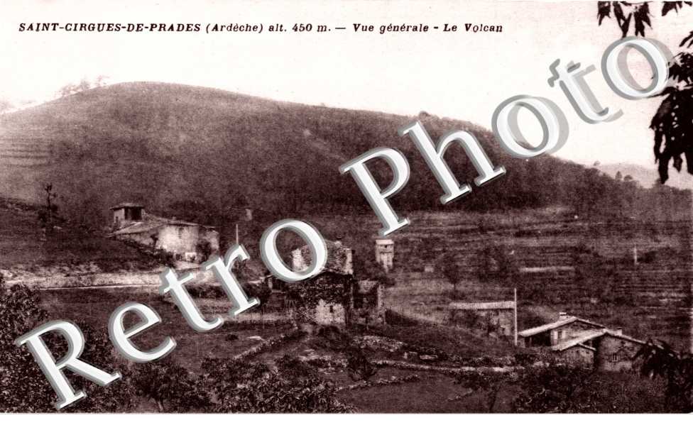 vue générale. Le volcan