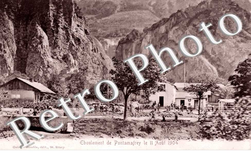 éboulement de Pontamafrey le 11 aout 1904