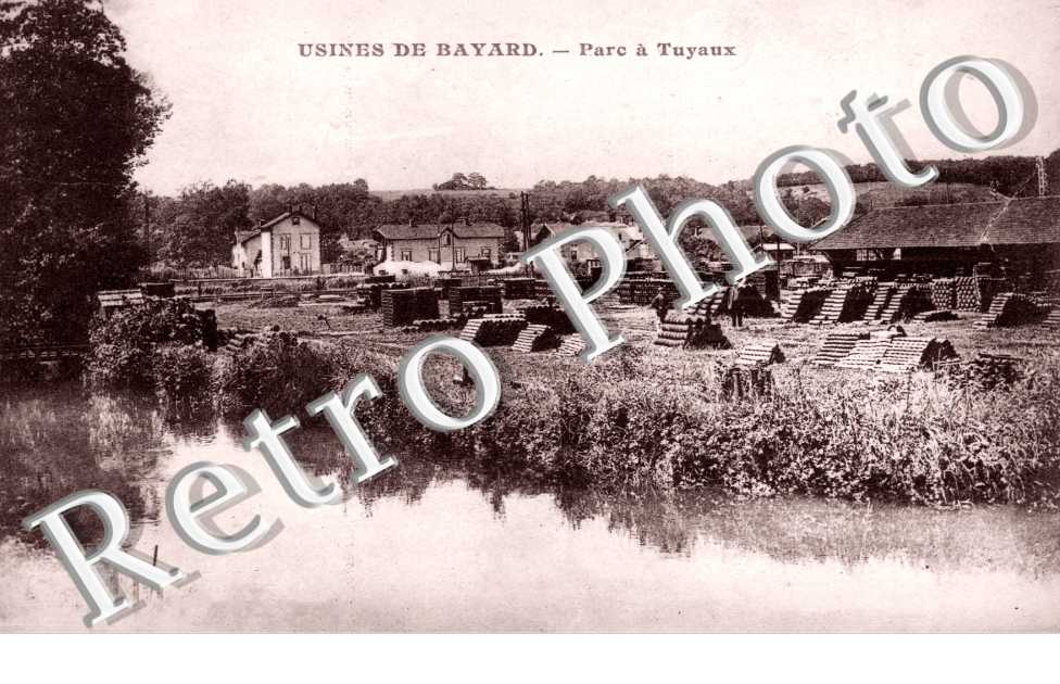 Usines de Bayard. Parc à tuyaux