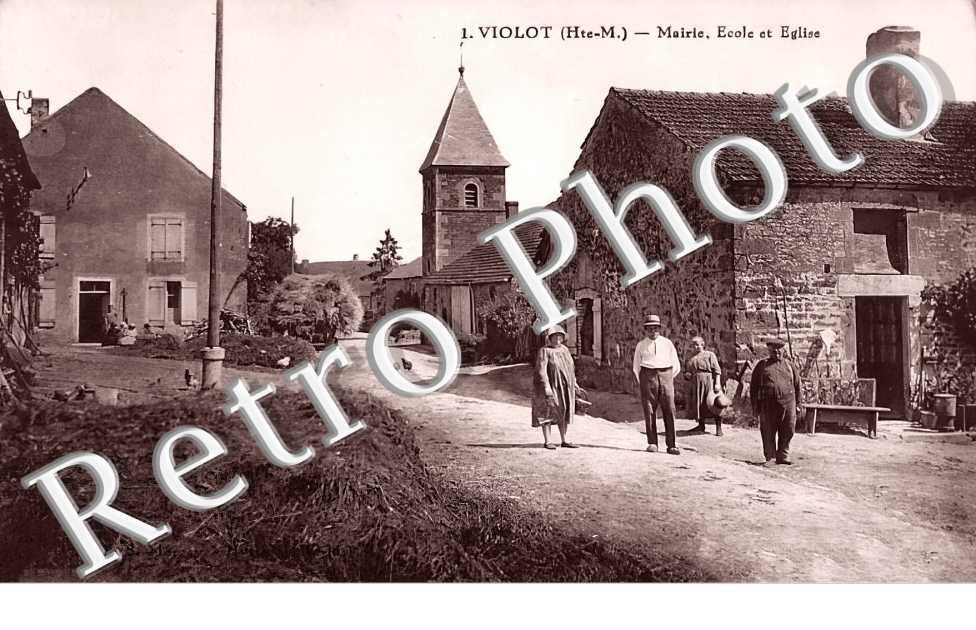 mairie, école et église