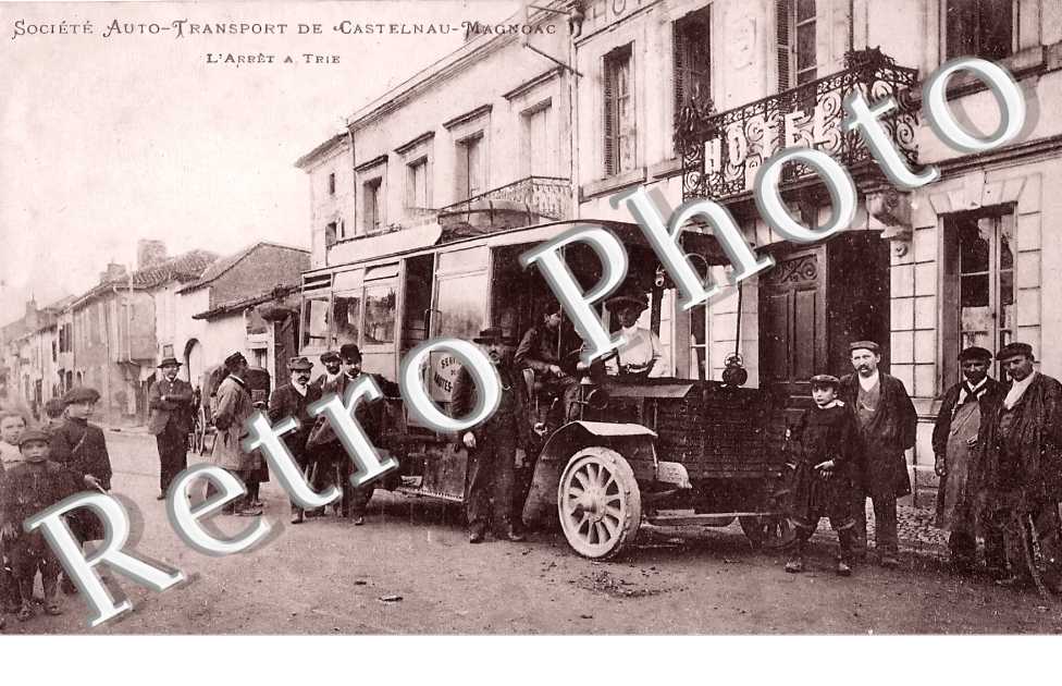Société Auto-Transport de Castelnau-Magnoac. L'arrêt à Trie