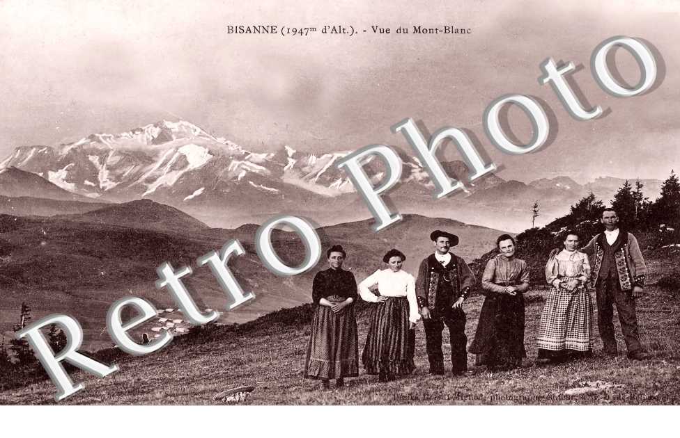 Bisanne. Vue du Mont-Blanc