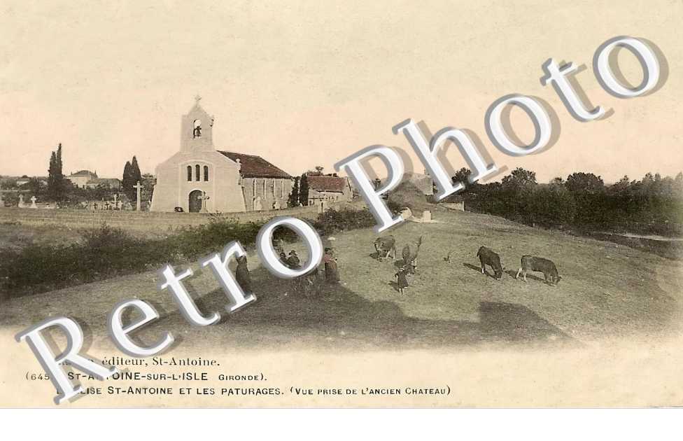 l'église Saint-Antoine et les paturages