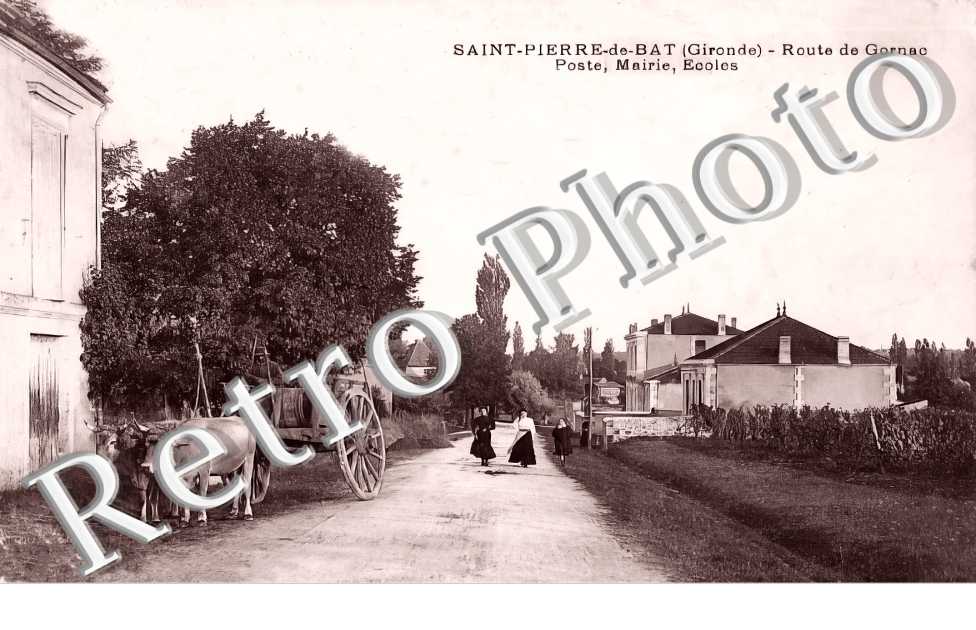 route de Gornac Poste, Mairie, Ecoles