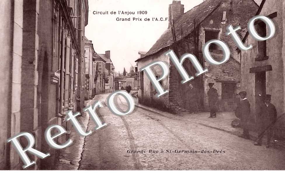grande rue. Circuit de l'Anjou 1909. Grand Prix de l'A.C.F.