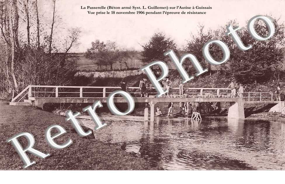 La passerelle sur l'Autise à Guissais