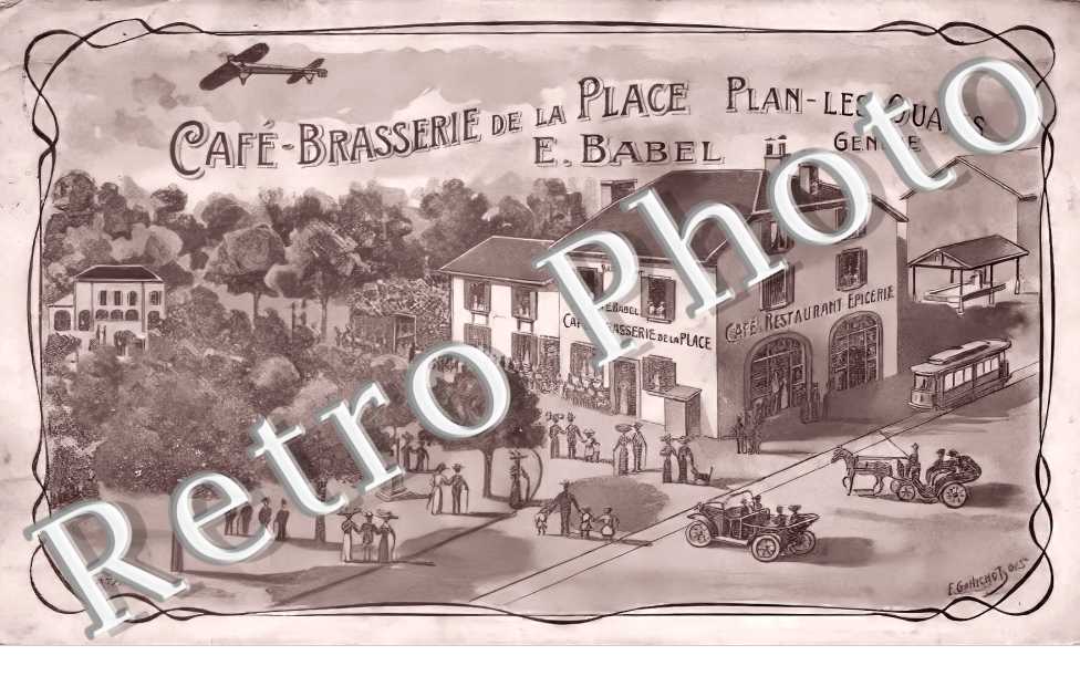 Café Brasserie de la Place Plan-les-Ouates E. Babel