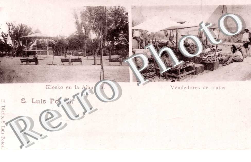 Kiosko en la Alameda Vendedores de frutas