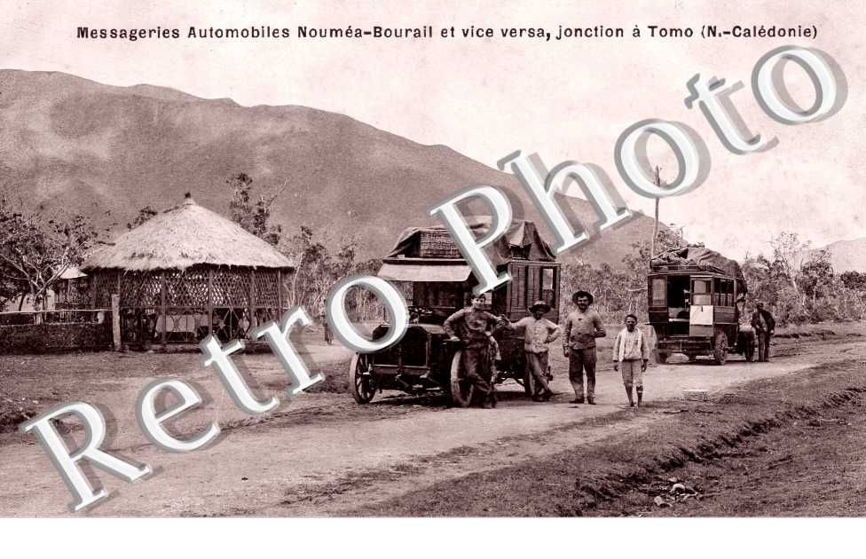 Messageries automobiles Nouméa-Bourail, jonction à Tomo