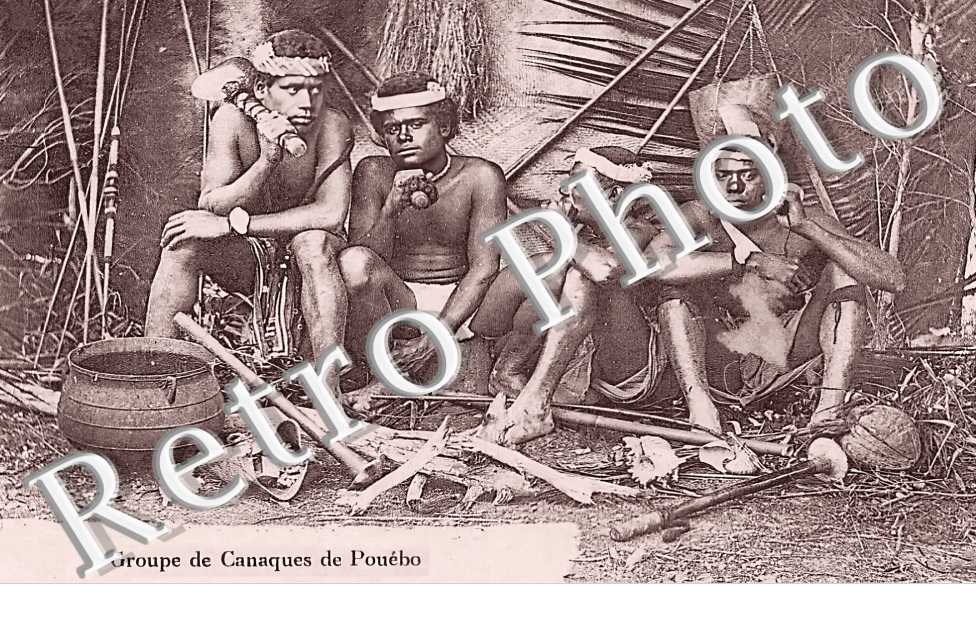 groupe de canaques de Pouébo