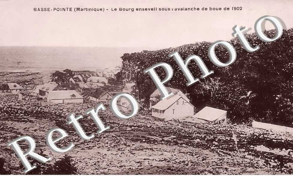 le bourg enselevi sous l'avalanche de boue de 1902