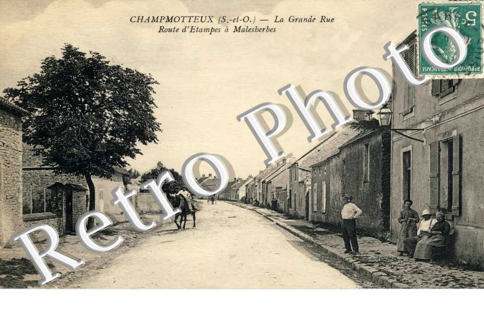 la grande rue. Route d'Etampes à Malesherbes