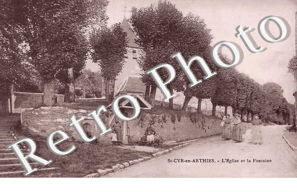 l'église et la fontaine