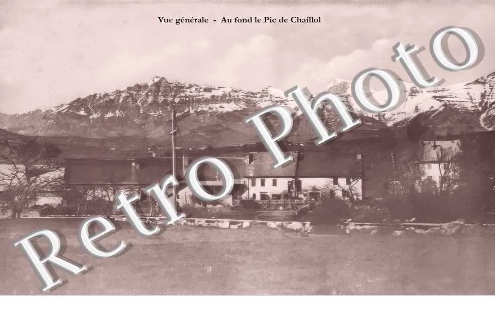 Vue générale, au fond le Pic de Chaillol