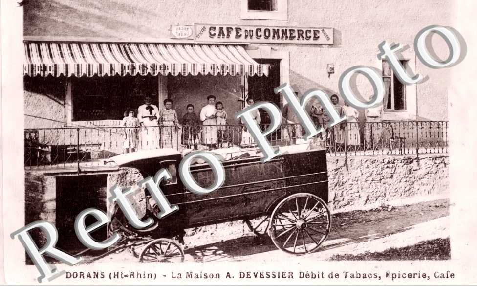 Café du commerce. La maison A. Devessier débit de tabacs, épicerie, café