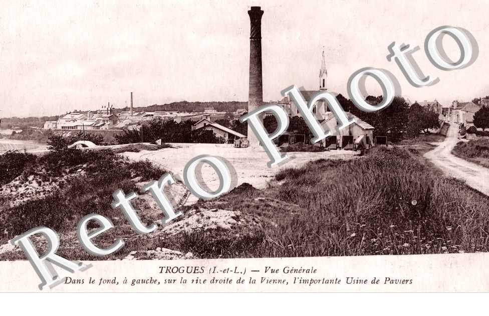 vue générale. L'usine de Paviers