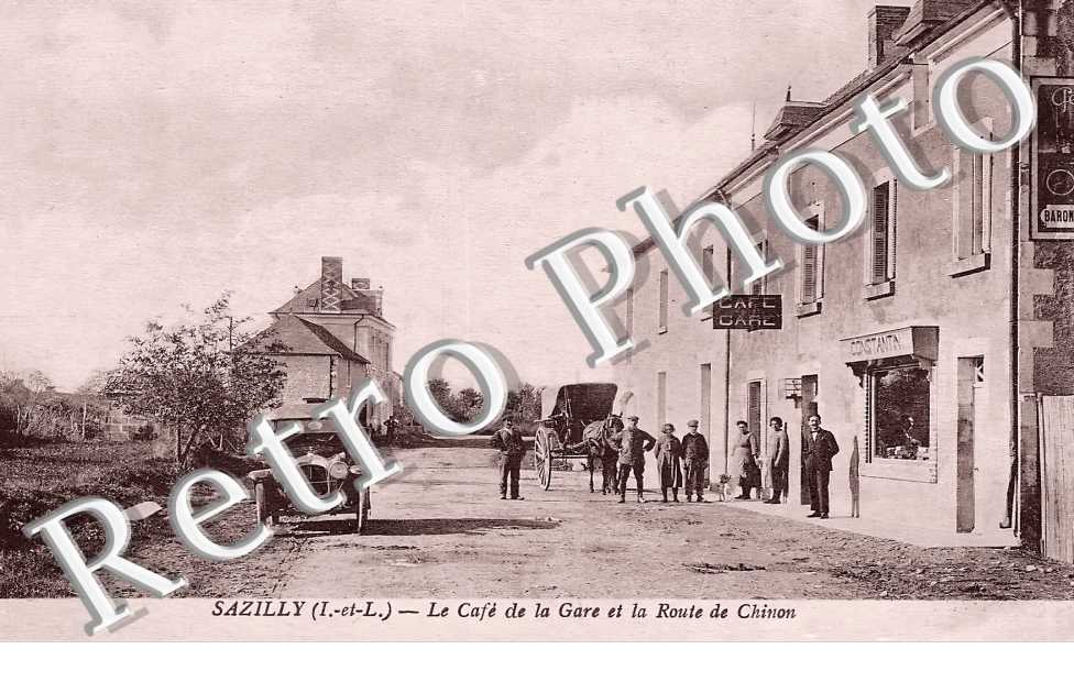 le café de la gare et la route de Chinon