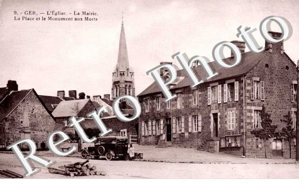 l'église. La mairie.