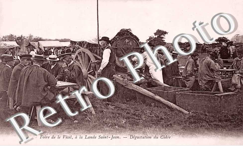 Foire de Vicel à la lande Saint-Jean. Dégustation du Cidre