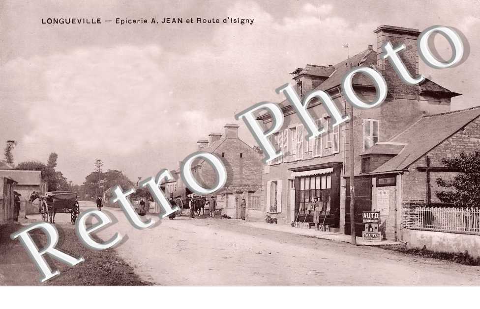 Epicerie A. Jean et route d'Isigny
