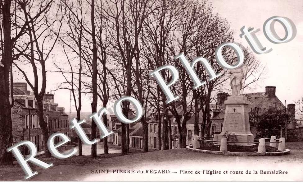 place de l'église et route de la Remaizière