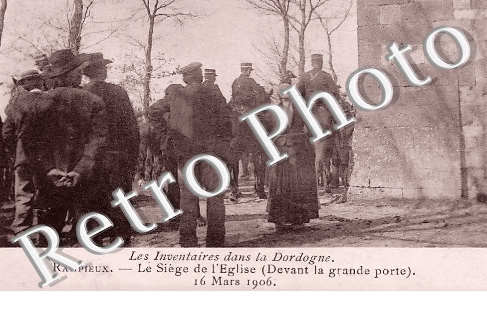 les inventaires. Le siège de l'église. 16 mars 1906