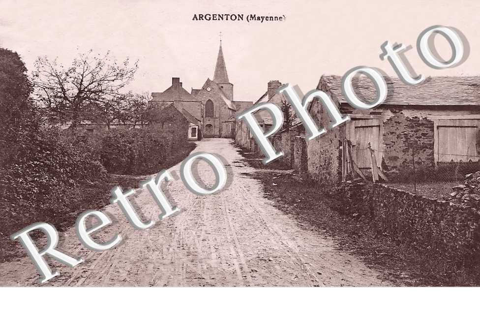 la rue vers l'église