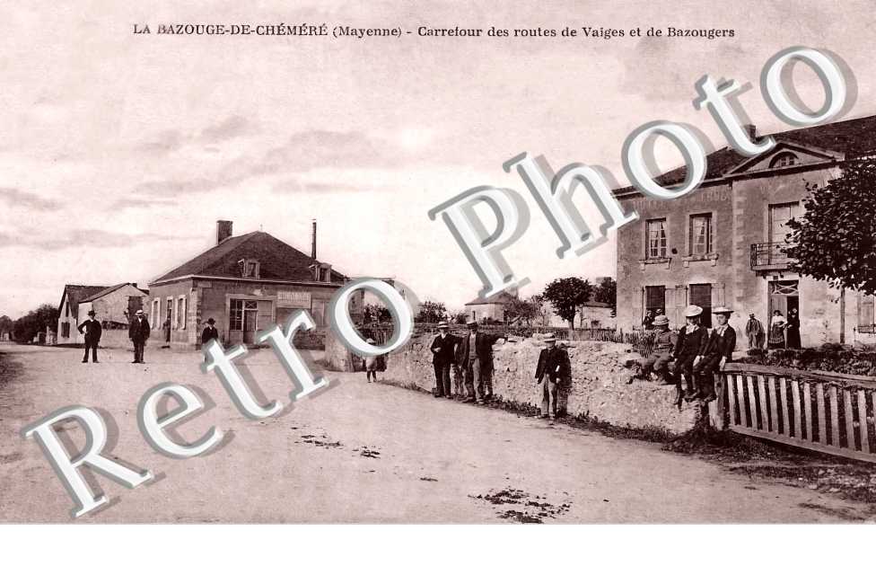 carrefour des routes de Vaiges et de Bazouges