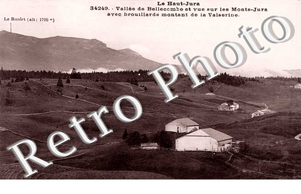 Vallée de Bellecombe et vue sur les Monts-Jura